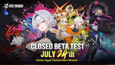 Fate Trigger promotional image highlighting the game's epic mecha battles and Q1 2026 release